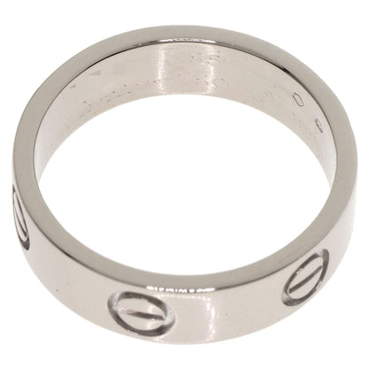 CARTIER   love ring #55 Ring  K18 White Gold Ladies [Used]