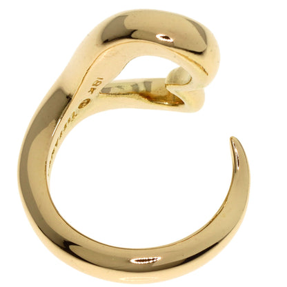 TIFFANY&Co. Open heart Ring K18 Yellow Gold Ladies [Used]
