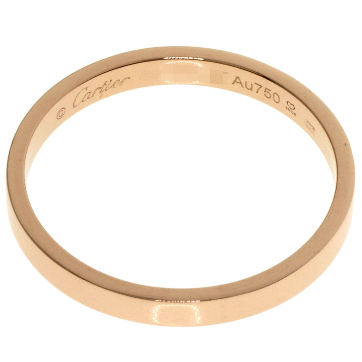 CARTIER Engraved #69 Ring K18 Pink Gold unisex [Used]