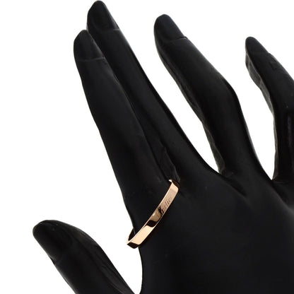 CARTIER Engraved #69 Ring K18 Pink Gold unisex [Used]