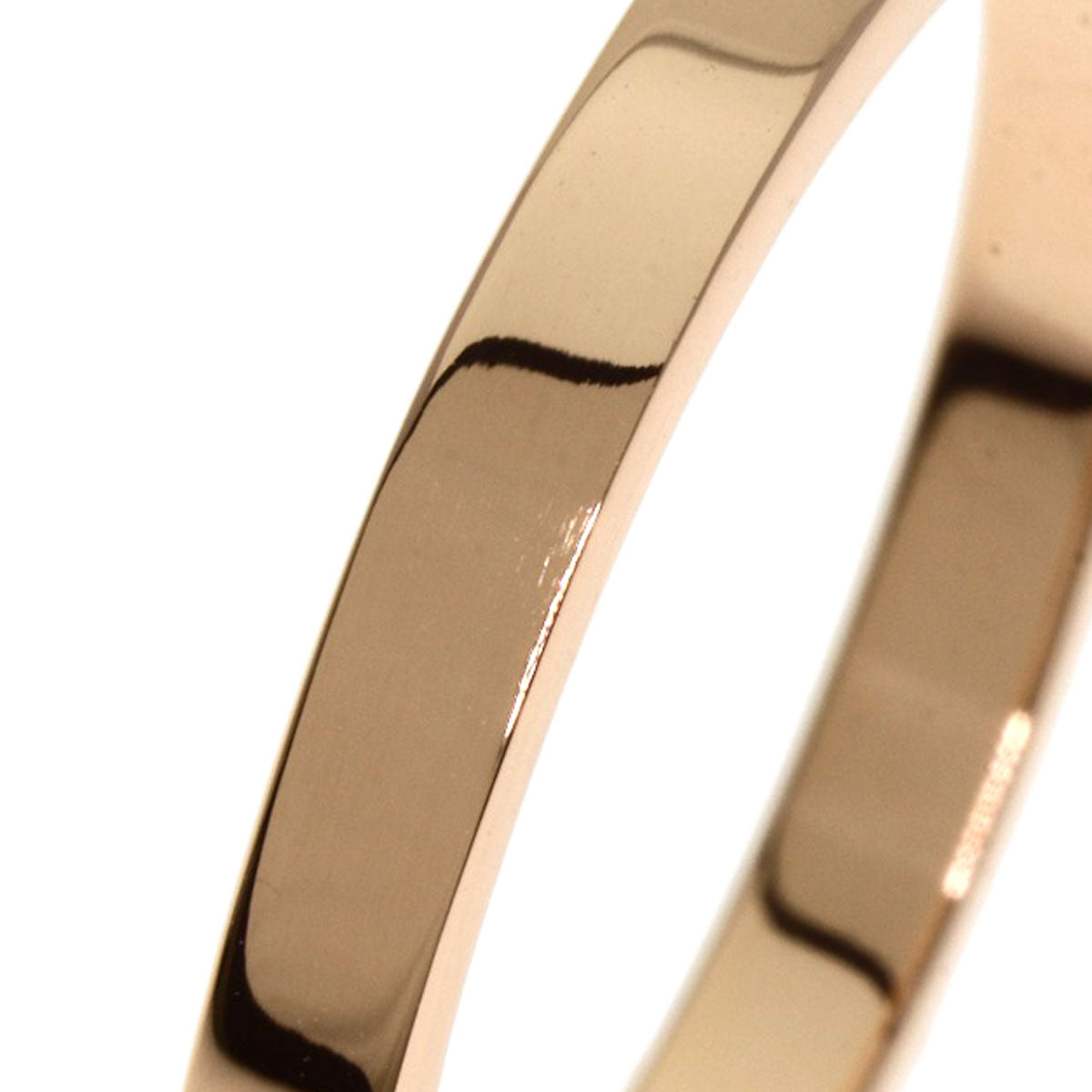 CARTIER Engraved #69 Ring K18 Pink Gold unisex [Used]