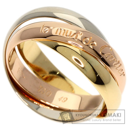 CARTIER Trinity #49 Ring K18 Yellow Gold 18K Pink GoldLadies [Used]