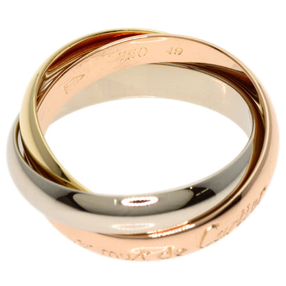 CARTIER Trinity #49 Ring K18 Yellow Gold 18K Pink GoldLadies [Used]