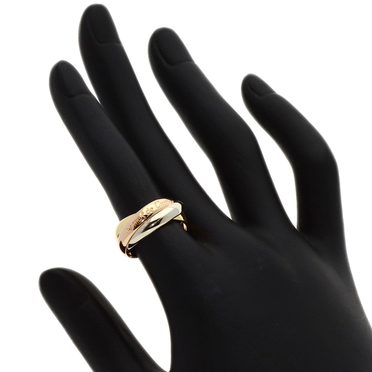 CARTIER Trinity #49 Ring K18 Yellow Gold 18K Pink GoldLadies [Used]