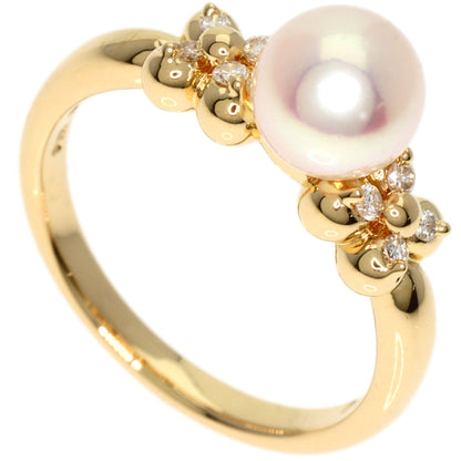 TASAKI Pearl Pearl Diamond Ring K18 Yellow Gold Ladies [Used]