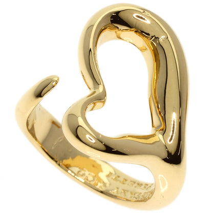 TIFFANY&Co. Open heart Ring K18 Yellow Gold Ladies [Used]