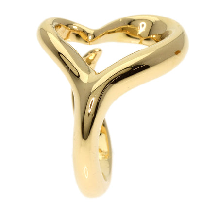 TIFFANY&Co. Open heart Ring K18 Yellow Gold Ladies [Used]