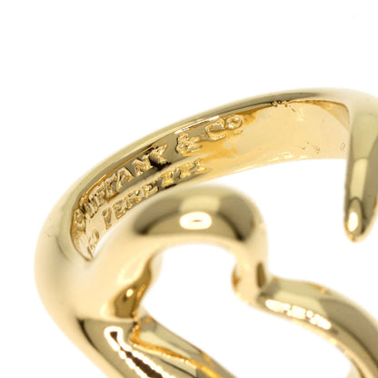 TIFFANY&Co. Open heart Ring K18 Yellow Gold Ladies [Used]