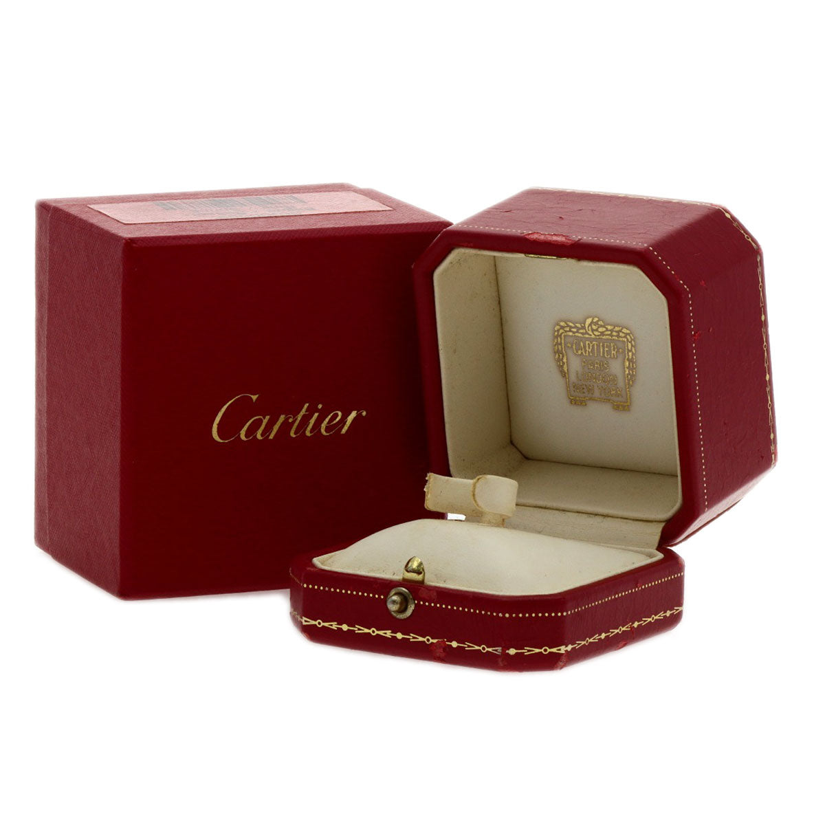 CARTIER C2 Ring #60 Ring K18 White Gold Ladies [Used]