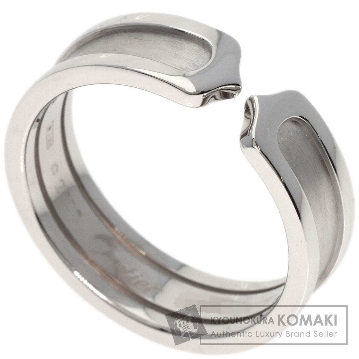 CARTIER C2 Ring #60 Ring K18 White Gold Ladies [Used]