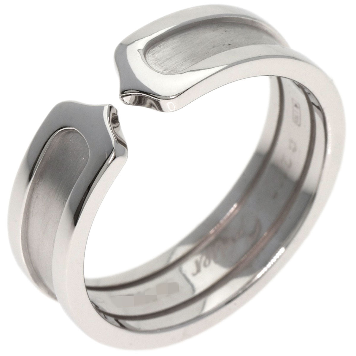 CARTIER C2 Ring #60 Ring K18 White Gold Ladies [Used]
