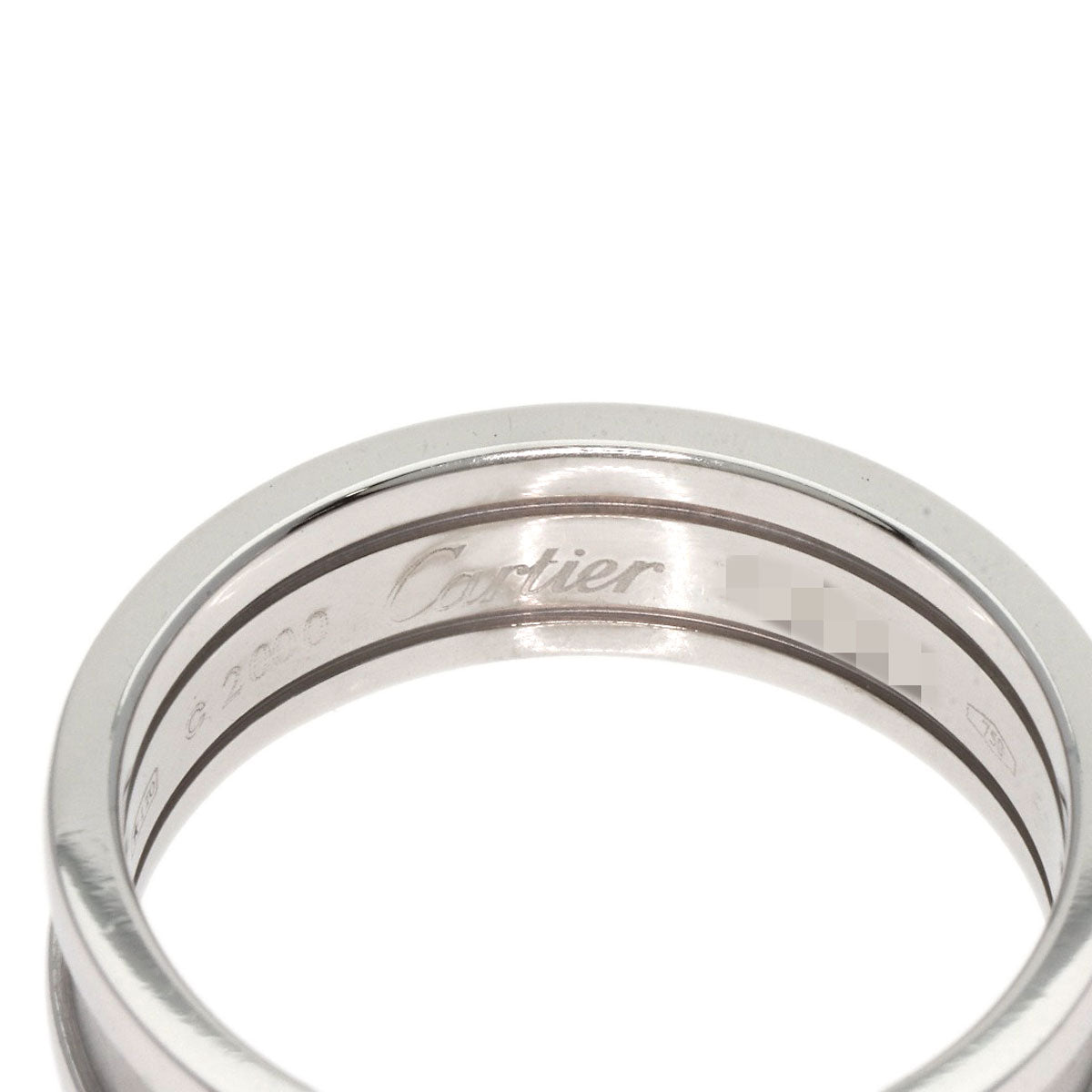 CARTIER C2 Ring #60 Ring K18 White Gold Ladies [Used]