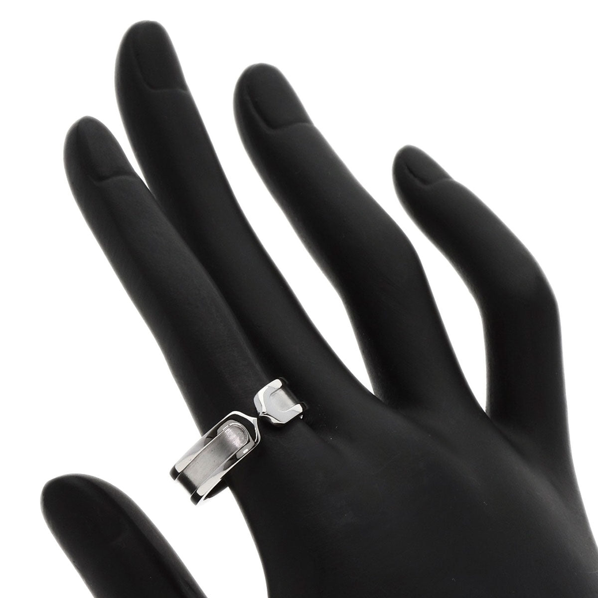 CARTIER C2 Ring #60 Ring K18 White Gold Ladies [Used]