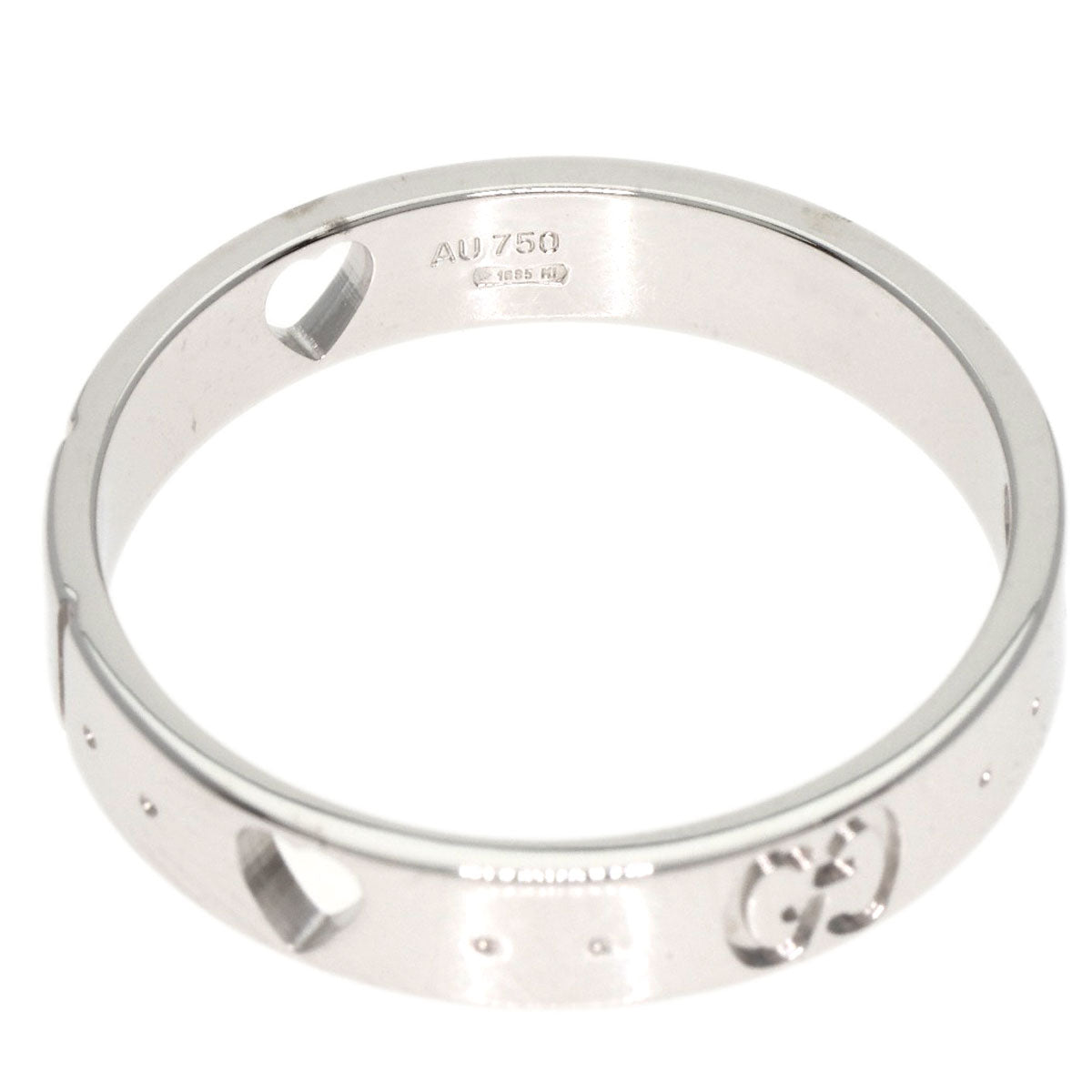 GUCCI Icon Amor #17 Ring K18 White Gold Ladies [Used]