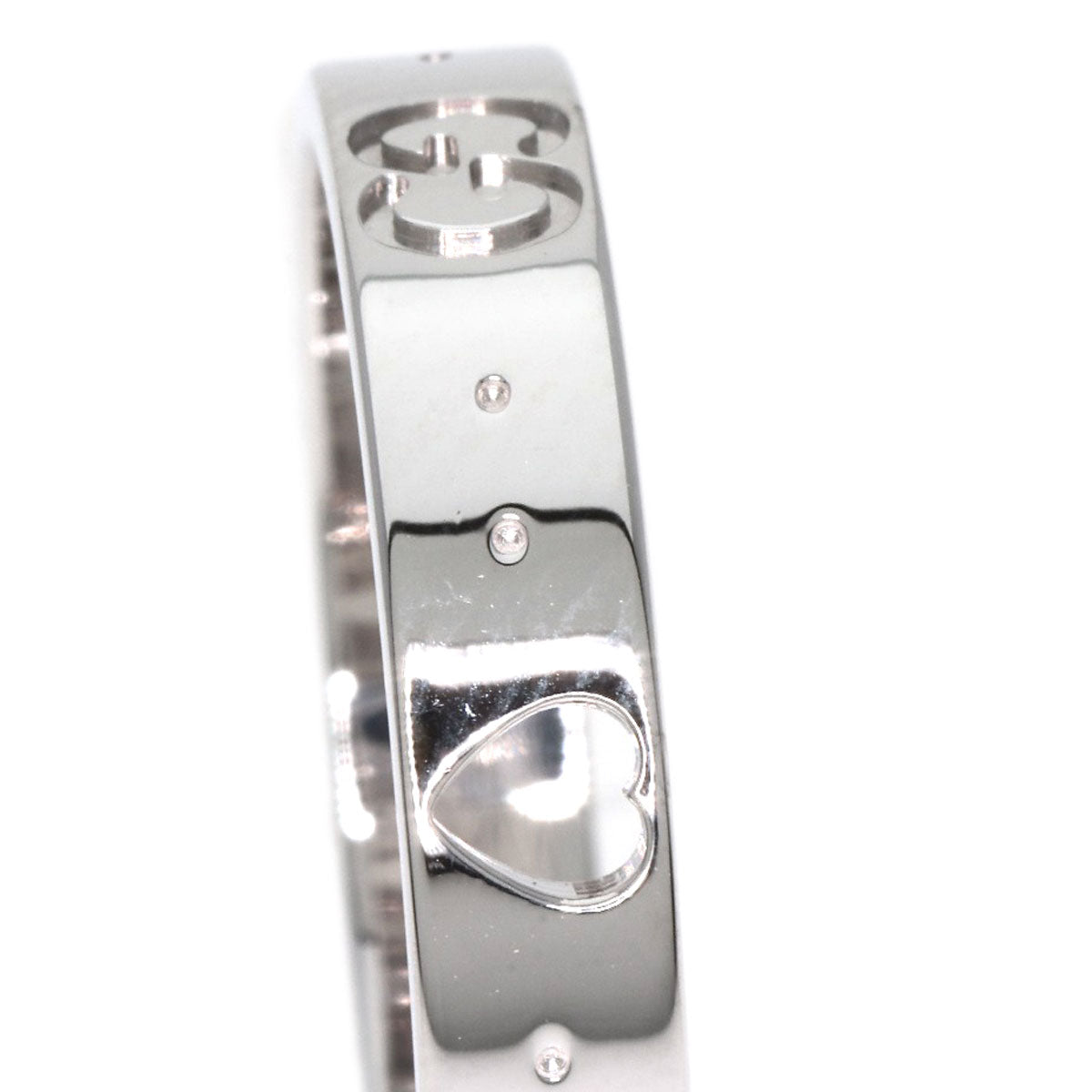 GUCCI Icon Amor #17 Ring K18 White Gold Ladies [Used]