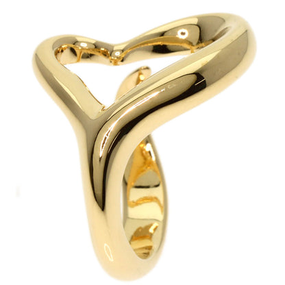 TIFFANY&Co. Open heart Ring K18 Yellow Gold Ladies [Used]