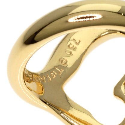 TIFFANY&Co. Open heart Ring K18 Yellow Gold Ladies [Used]