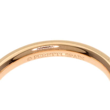 TIFFANY&Co. Curved Band 1P Diamond Ring K18 Pink Gold Ladies [Used]