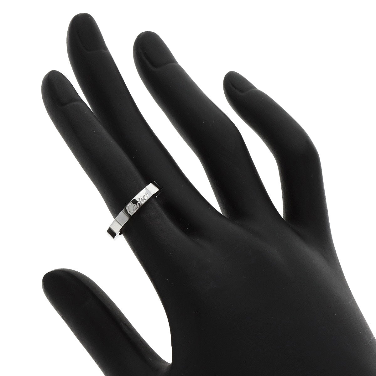 CARTIER Lanier # 47 Ring K18 White Gold Ladies [Used]