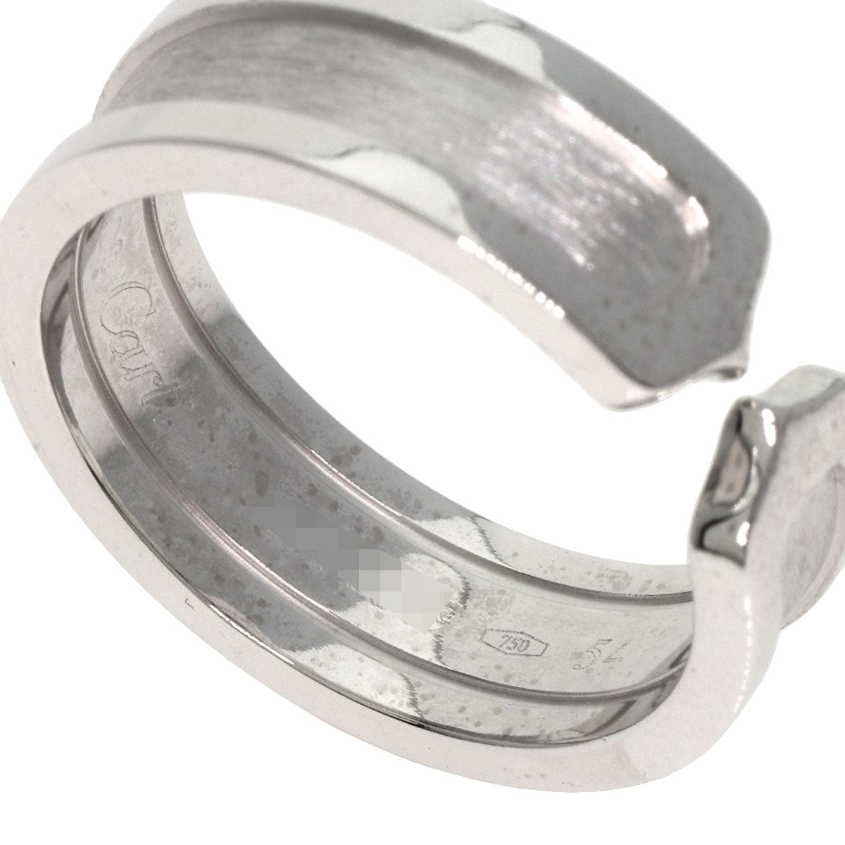 CARTIER C2 #54 Ring K18 White Gold Ladies [Used]