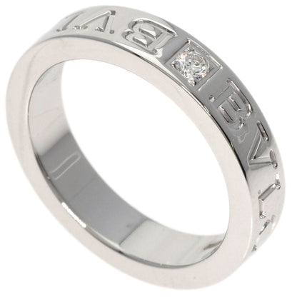 BVLGARI Double logo Diamond Ring K18 White Gold Ladies [Used]