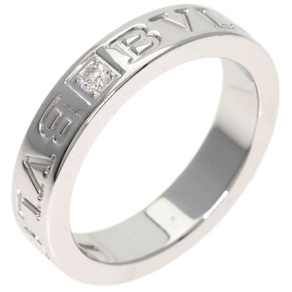 BVLGARI Double logo Diamond Ring K18 White Gold Ladies [Used]