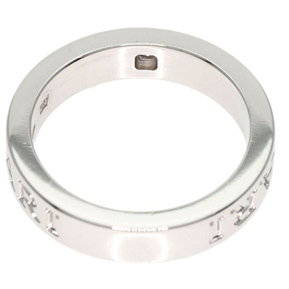 BVLGARI Double logo Diamond Ring K18 White Gold Ladies [Used]