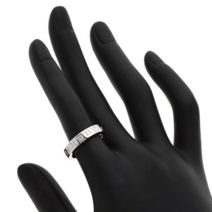BVLGARI Double logo Diamond Ring K18 White Gold Ladies [Used]