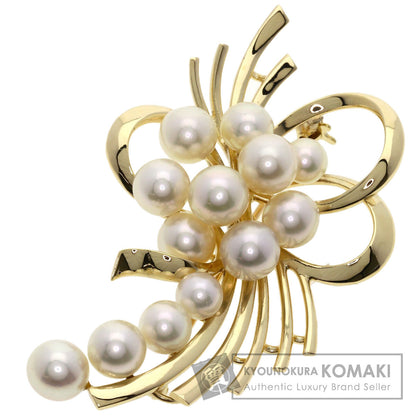 MIKIMOTO Pearl Pearl Brooch K14 Yellow Gold Ladies [Used]