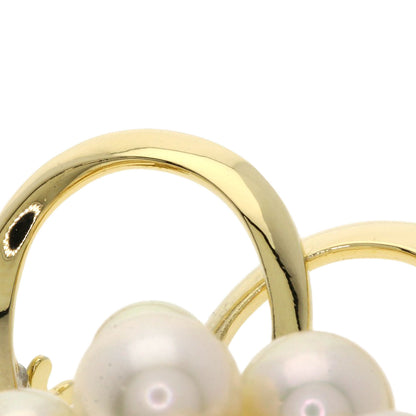 MIKIMOTO Pearl Pearl Brooch K14 Yellow Gold Ladies [Used]
