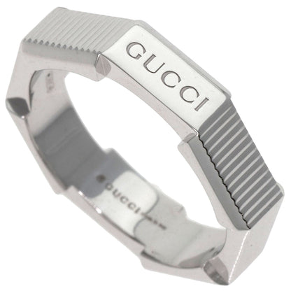 GUCCI Link to Love #12 Ring K18 White Gold Ladies [Used]