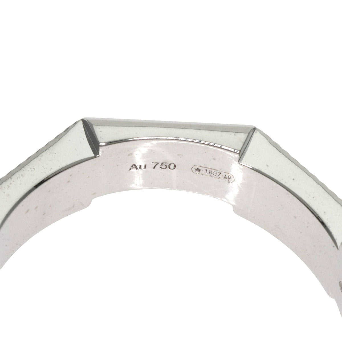GUCCI Link to Love #12 Ring K18 White Gold Ladies [Used]