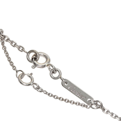 CARTIER C heart Necklace K18 White Gold Ladies [Used]