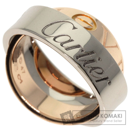 CARTIER secret love ring #47 Ring K18 White Gold 18K Pink GoldLadies [Used]
