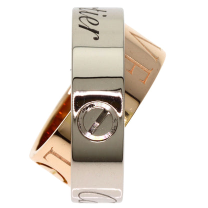 CARTIER secret love ring #47 Ring K18 White Gold 18K Pink GoldLadies [Used]