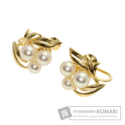 MIKIMOTO Pearl Pearl Earring K18 Yellow Gold Ladies [Used]