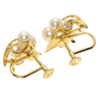 MIKIMOTO Pearl Pearl Earring K18 Yellow Gold Ladies [Used]