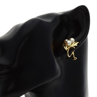 MIKIMOTO Pearl Pearl Earring K18 Yellow Gold Ladies [Used]