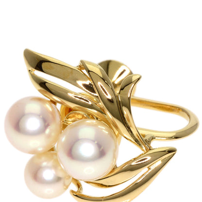 MIKIMOTO Pearl Pearl Earring K18 Yellow Gold Ladies [Used]