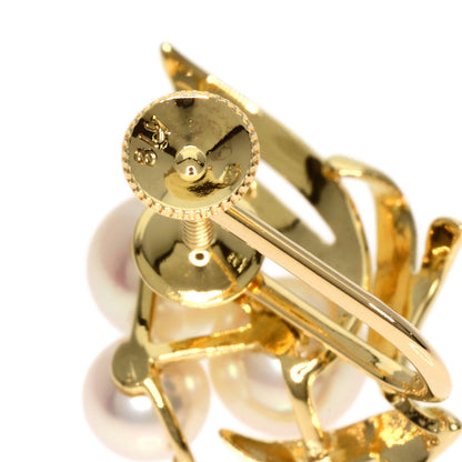 MIKIMOTO Pearl Pearl Earring K18 Yellow Gold Ladies [Used]