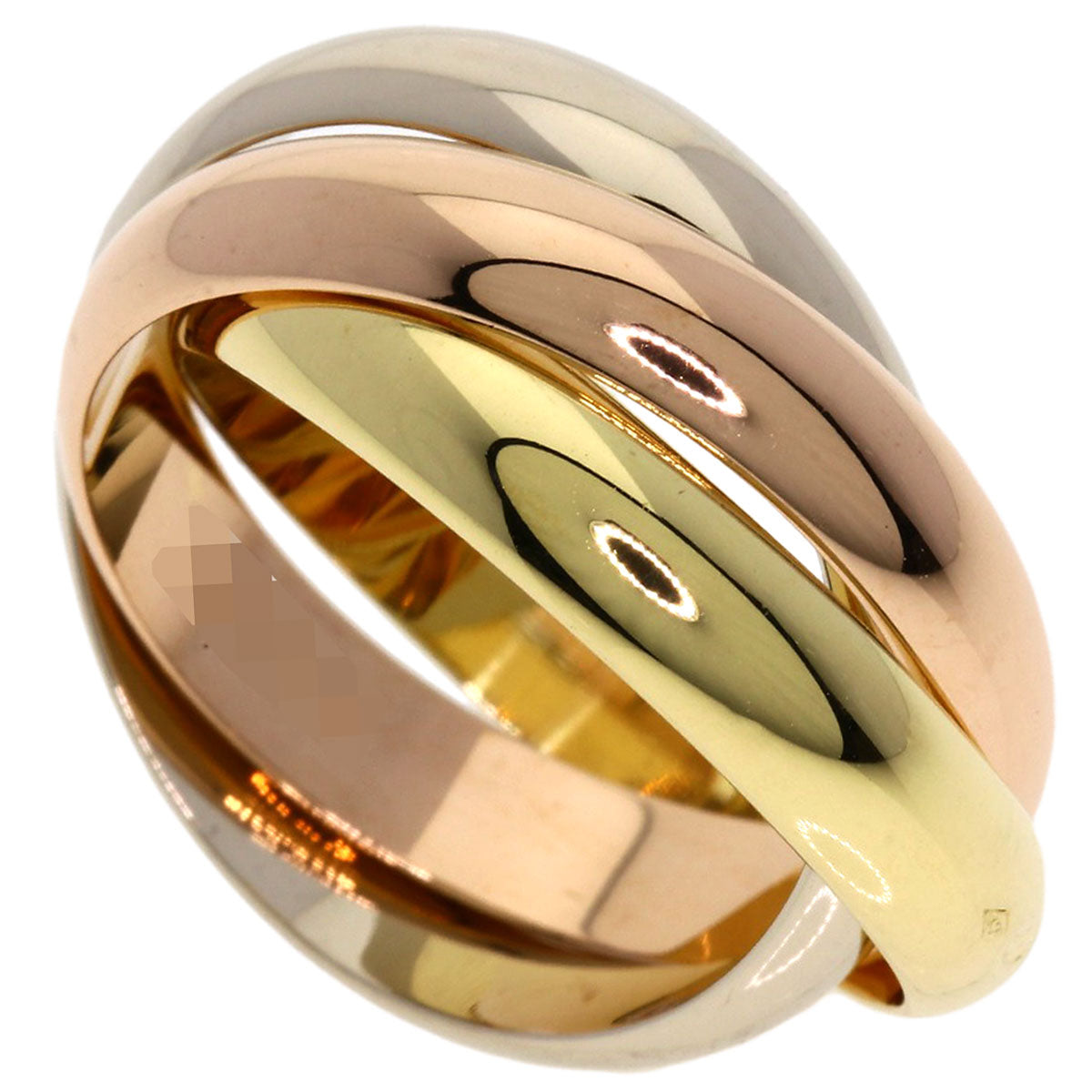 CARTIER Trinity #51 Ring K18 Yellow Gold K18 White GoldLadies [Used]