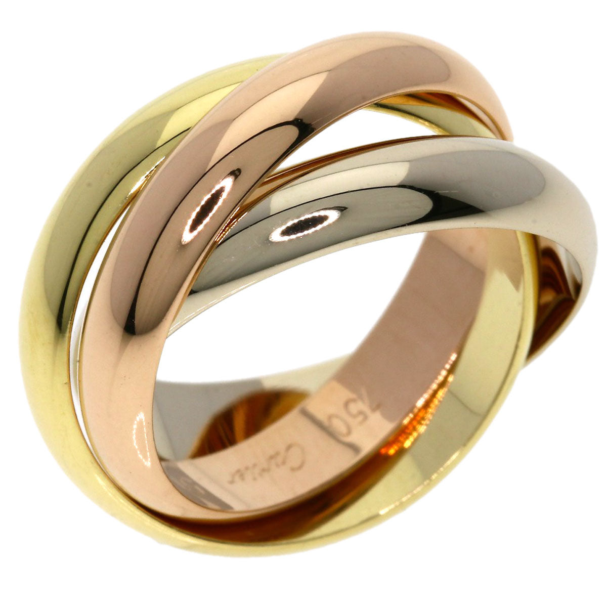 CARTIER Trinity #51 Ring K18 Yellow Gold K18 White GoldLadies [Used]