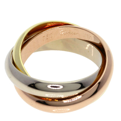 CARTIER Trinity #51 Ring K18 Yellow Gold K18 White GoldLadies [Used]