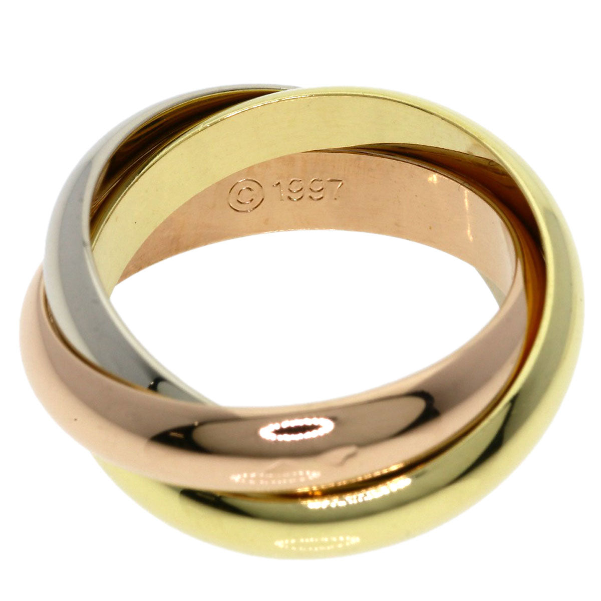 CARTIER Trinity #51 Ring K18 Yellow Gold K18 White GoldLadies [Used]