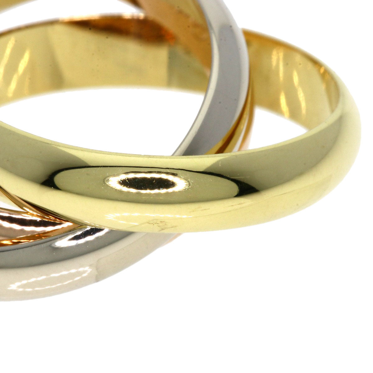 CARTIER Trinity #51 Ring K18 Yellow Gold K18 White GoldLadies [Used]