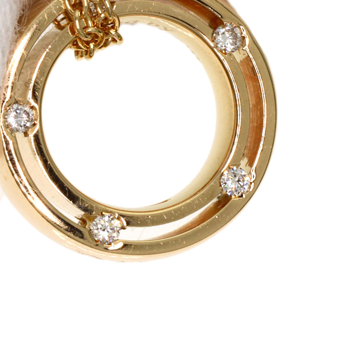 Damiani   Necklace D-Side WChain Diamond K18 Yellow Gold Ladies