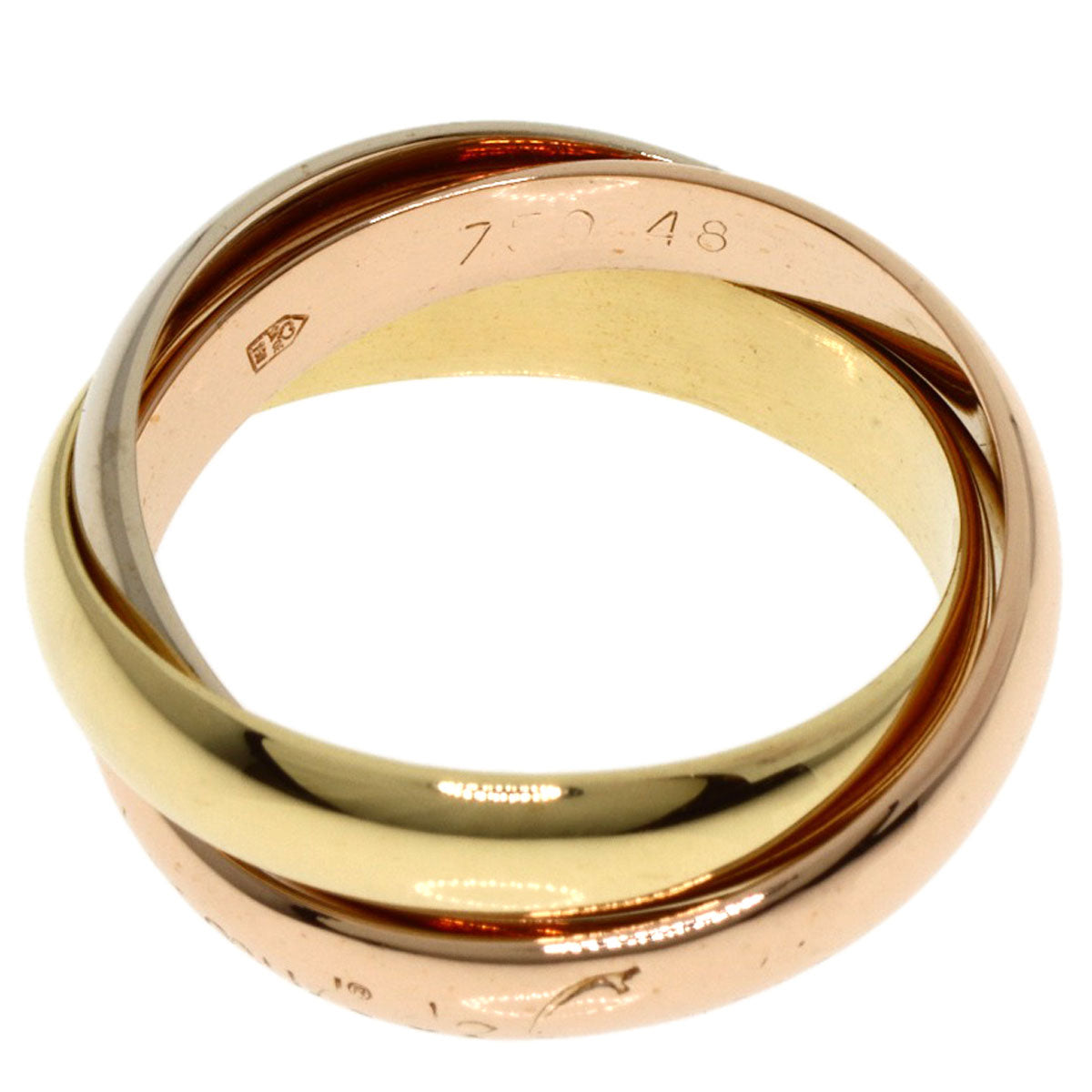 CARTIER Trinity #48 Ring K18 Yellow Gold K18 White GoldLadies [Used]