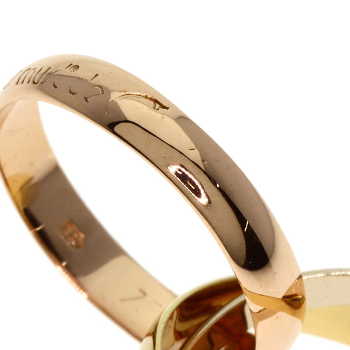 CARTIER Trinity #48 Ring K18 Yellow Gold K18 White GoldLadies [Used]