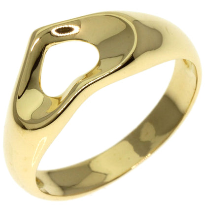 TIFFANY&Co. Open heart Ring K18 Yellow Gold Ladies [Used]