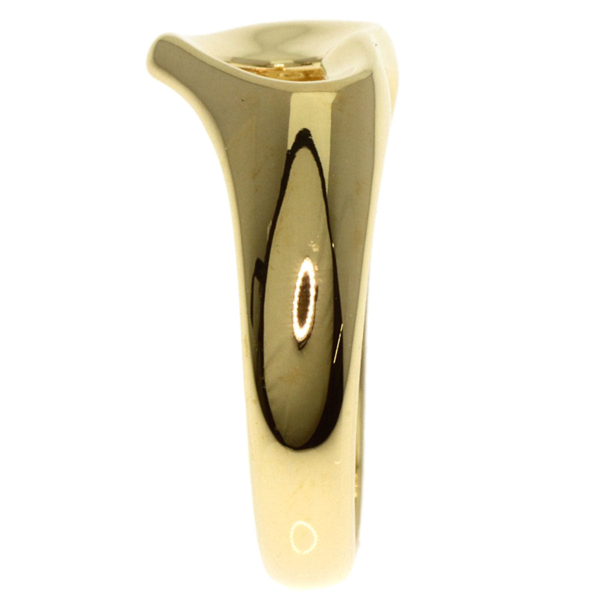 TIFFANY&Co. Open heart Ring K18 Yellow Gold Ladies [Used]